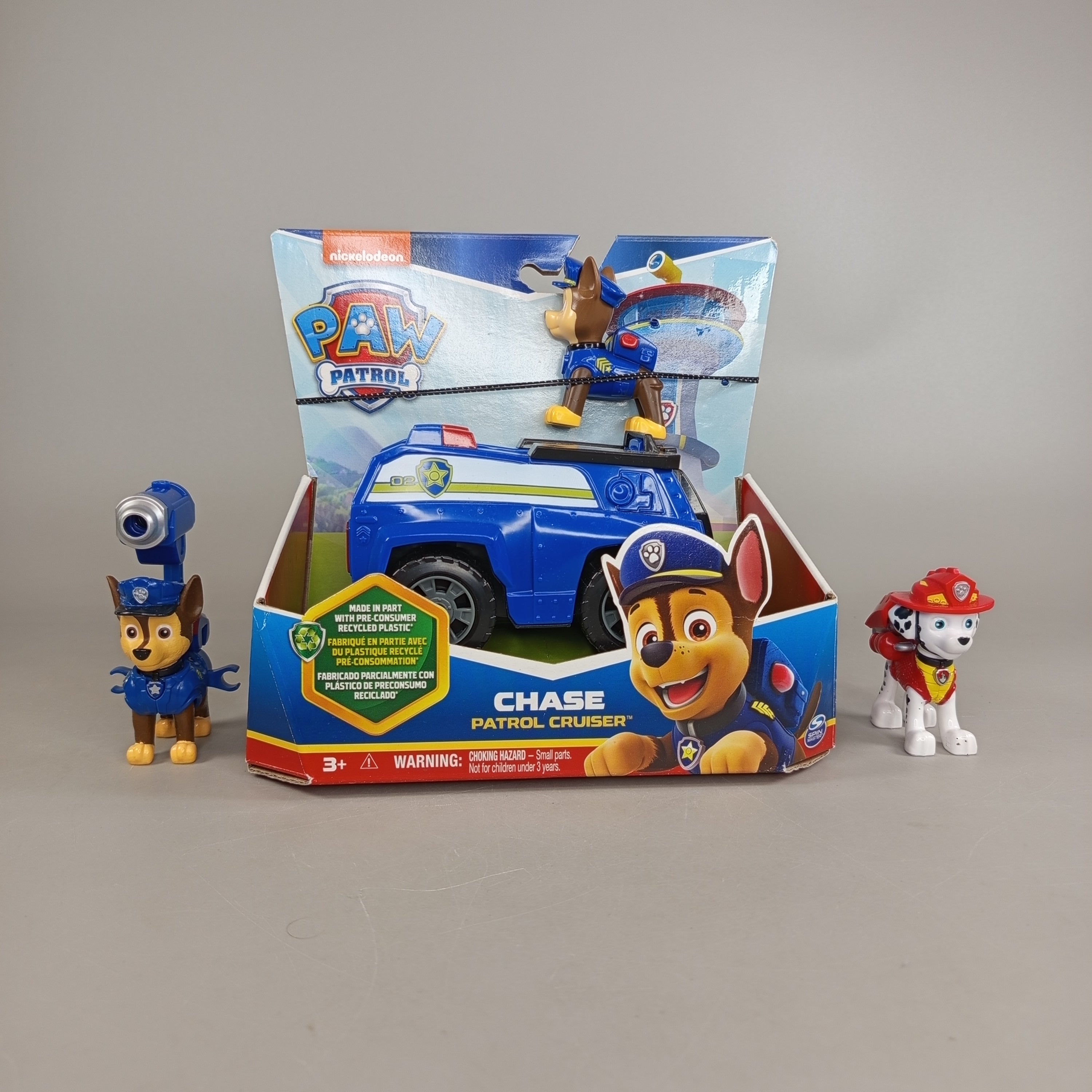 Paw Patrol Chase Patrol Cruiser Set – mit Chase & Marshall Figuren, gut
